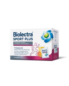 Biolectra Sport Plus šumeće granule za balans elektrolita sa okusom manga i marakuje, 20 vrećica