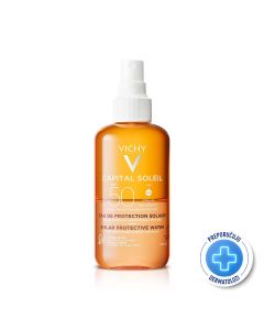 Vichy Capital Soleil vodica za zaštitu od sunca i blistaviji ten SPF 50  200 ml