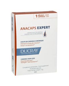 Ducray Anacaps Expert kapsule - kronično ispadanje kose, 30 kapsula