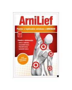Arnilief  flaster s toplinskim učinkom s arnikom, 1 flaster
