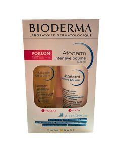 Bioderma Atoderm Intensive baume 500ml + Atoderm Huile de douche 100ml PROMO