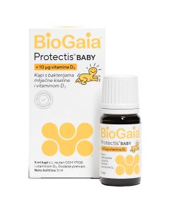 BioGaia Protctis Baby kapi s vitaminom D 5ml
