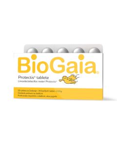 BioGaia Protectis tablete za žvakanje, okus jagode