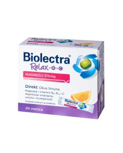 Biolectra Relax Magnezij 375 mg + B + C Direkt 20 vrećica