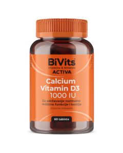 BiVits Activa Calcium D3, 60 tableta