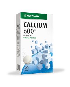 Dietpharm Calcium 600 20 šumećih tableta