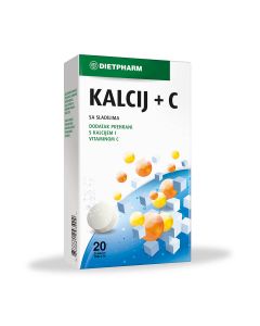 Dietpharm Kalcij + C 20 šumećih tableta