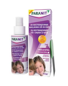 Paranit sprej protiv ušiju + češalj za odstranjivanje ušiju i gnjida, 100 ml