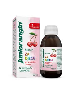 Junior-angin sirup za djecu za suhi kašalj i grlobolju,100 ml