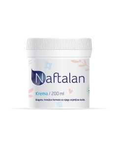 Naftalan krema, bogata formula za njegu osjetljive kože, 200 ml 