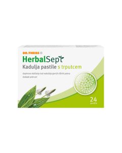 HerbalSept Kadulja pastile s trputcem za nadražaje gornjih dišnih puteva, 24 pastile