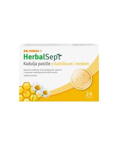 HerbalSept Kadulja pastile s kamilicom i medom 24 pastile