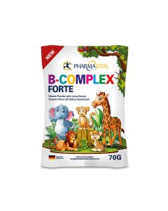 Pharmavital B-Complex Forte, vitaminski prah s okusom kakaa, 70g