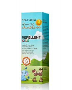 Dea Flores repelent djeluje protiv komaraca sa eteričnim uljima i biljnim sastojcima, pogodan za djecu od 6 mjeseci starosti