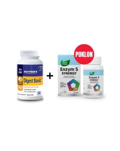 Digest Basic ™  30 kapsula i Zona Vital Enzym 5 Synergy 90 kapsula, PROMO