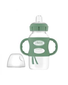 Dr. Brown's Sippy polipropilenska bočica sa ručkama 270 ml široko grlo, ZELENA/ROZA/PLAVA
