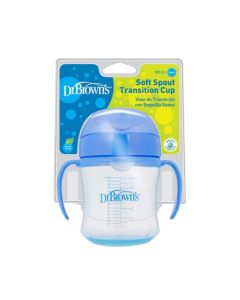 Dr.Brown's Čaša trening za bebu mekani kljun, 180 ml PLAVA