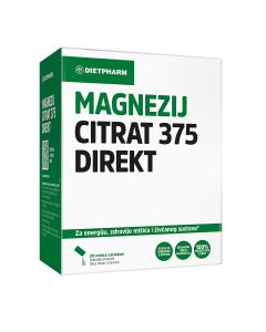 Dietpharm Magnezij citrat 375 direkt, prašak, 20 vrećica