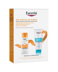 Eucerin SPF set za kožu sklonu alergijama na sunce PROMO, 150 ml + 200 ml