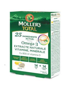 Mollers Omega-3 Total, 14 kapsula + 14 tableta