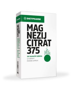 Dietpharm Magnezij citrat 375 šumeće tablete 20