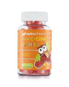 Nutripharm® Vitamin C + Cink gummies, 60 gumenih medvjedića