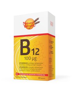 Natural Wealth Vitamin B12 100  µg, 60 kapsula