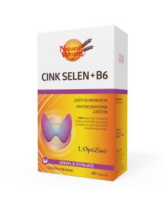 Natural Wealth Cink Selen + B6, 60 kapsula