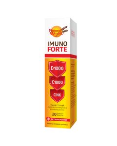 Natural Wealth Imuno Forte D 1000    C 1000   Cink 20 šumećih tableta 