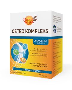 Natural Wealth Osteo Kompleks, 90 kapsula