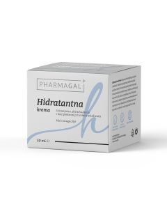 Pharmagal Hidratantna krema s uljem badema i kompleksom prirodnih ovlaživača, 50 mL kreme u lončiću