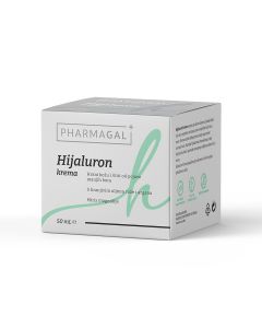 Pharmagal Hijaluron krema s uljima ruže i argana, 50 mL kreme u lončiću