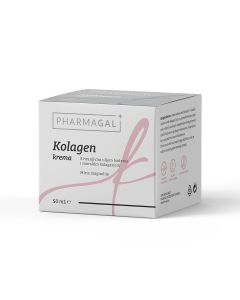 Pharmagal Kolagen krema s uljem badema i morskim kolagenom, 50 mL kreme u lončiću