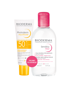 Bioderma Photoderm Aquafluid SPF 50+ i Sensibio H2O micelarna otopina PROMO