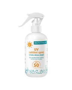 Biovitalis UV zaštitni sprej za kožu sklonu atopiji SPF 50, 250 ml
