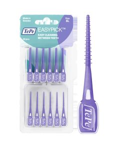 TePe EasyPick Silikonske zubne čačkalice vel. XL ljubičaste, 36 komada