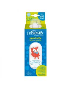 Dr. Brown's Options + polipropilenska Sippy bočica, 250 ml, usko grlo, LISICA
