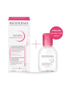 Bioderma Sensibio Defensive serum, 30 ml + Sensibio H2O,100ml GRATIS
