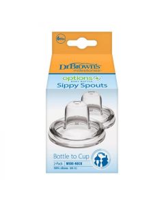 Dr.Brown's Options+ Silikonski nastavak Sippy za bočicu široko grlo, 2 kom 