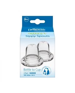 Dr.Brown's Options+ Silikonski nastavak Sippy za bočicu usko grlo 2 kom