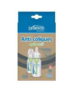 Dr.Brown's Options+ paket sa 2 staklene bočice 120 ml usko grlo
