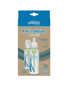 Dr.Brown's Options+ paket sa 2 staklene bočice 250 ml usko grlo
