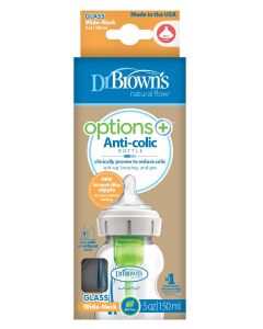 Dr.Brown's Options+ staklena bočica široko grlo
