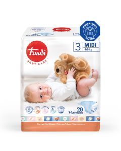 Trudi Pelene Dry Fit, Midi 4-9 kg, 20 komada