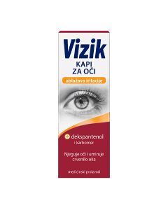 Vizik kapi za oči za ublažavanje iritacija 10 ml