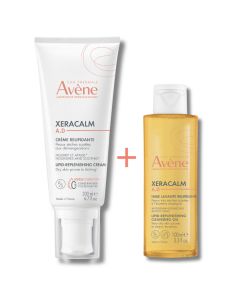 Eau Thermale Avène XeraCalm A.D krema za relipidaciju + XeraCalm A.D relipidirajuće ulje 100 ml GRATIS
