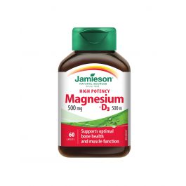 Jamieson Magnezij 500mg + vitamin D3 500 IU tablete