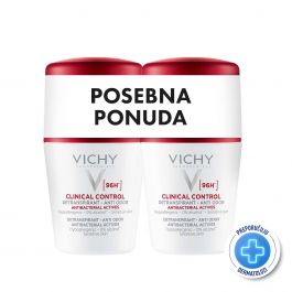 Vichy Dezodorans roll-on Clinical control, 2x50ml - PROMO