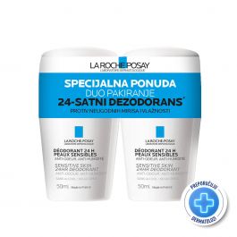 La Roche-Posay 24-satni dezodorans*, 2 x 50 ml - PROMO