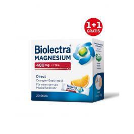 Biolectra Magnezij 400 mg Ultra Direkt, okus naranča PROMO